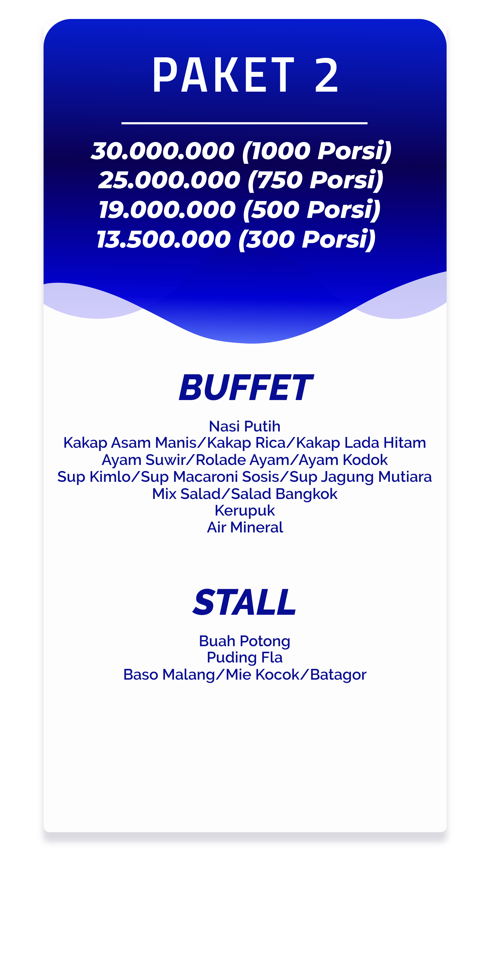 Price List Catering Pernikahan Termurah Di Bandung