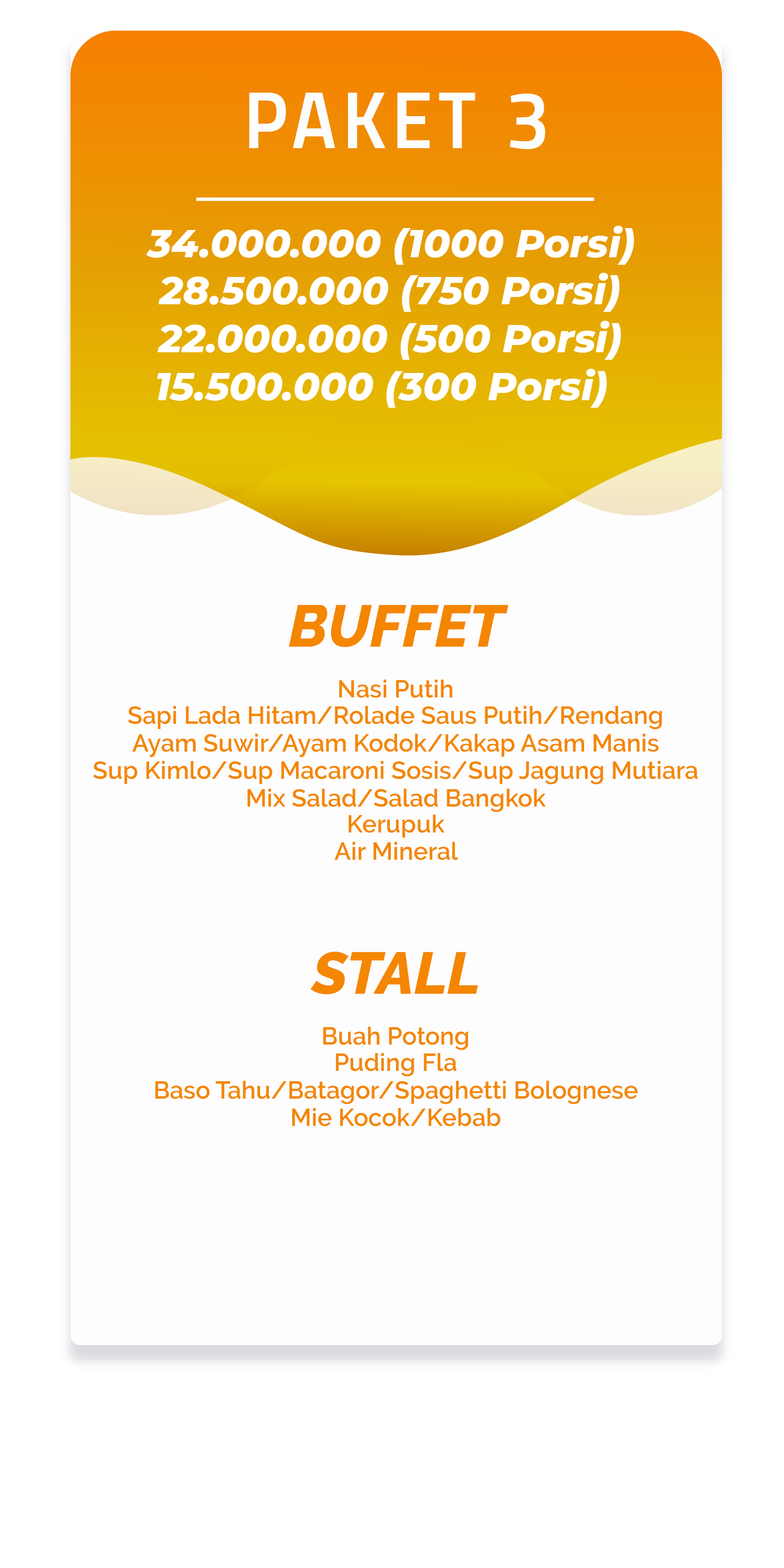 Price List Catering Pernikahan Termurah Di Bandung